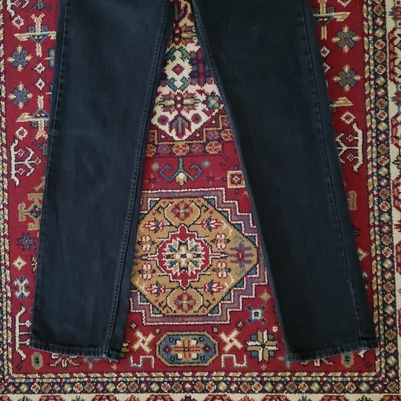 ❤ VINTAGE LEVI'S | 505 Black Denim Straight Leg Regular Fit 29 x 34 - Picture 7 of 16